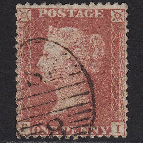 GB QV 1857 1d Rose-red (Plate 27) SG40-C10(1) FI GU London D&S SE8