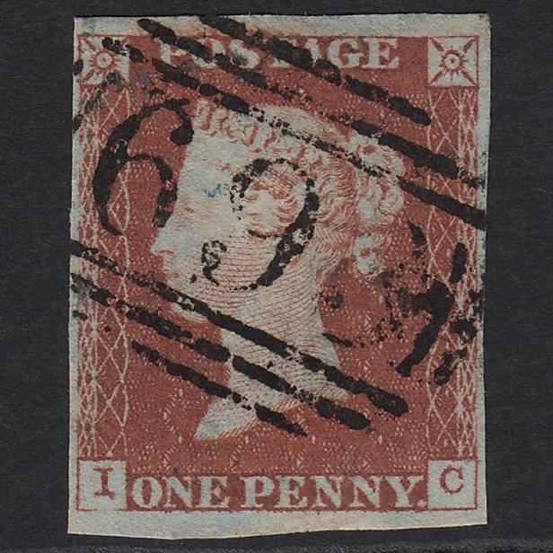 GB QV 1841 1d Red-brown Pl 47 SG8-B1(1) IC FU 4M Imperf Sheerness 699