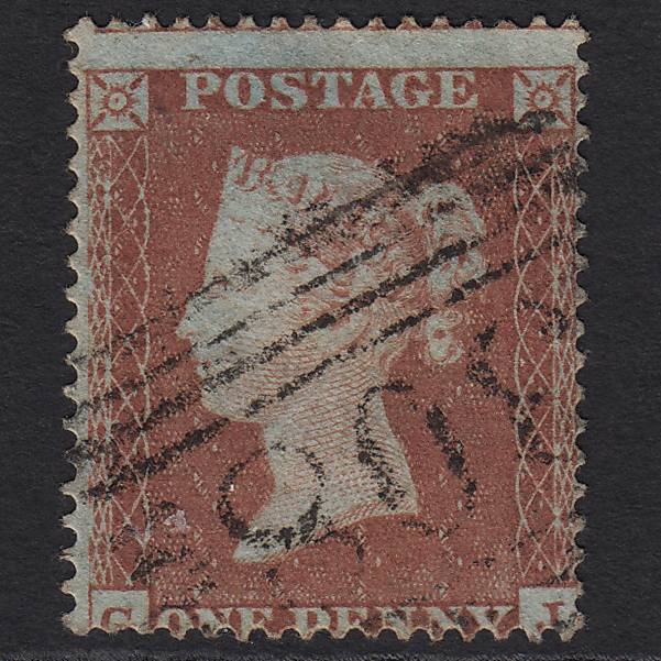 GB QV 1854 1d (Plate 172) SG17-C1(1) GJ GU Missing Imprimatur Stirling 308