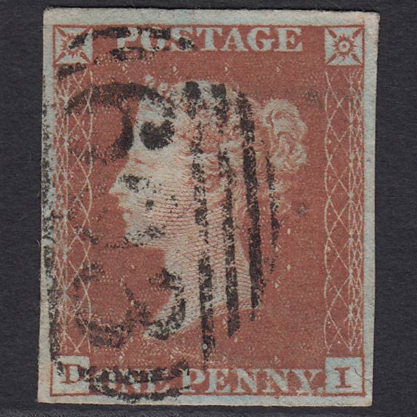 GB QV 1841 1d Red-brown (Plate 129) SG8-B2(1) DI GU Oxford 603