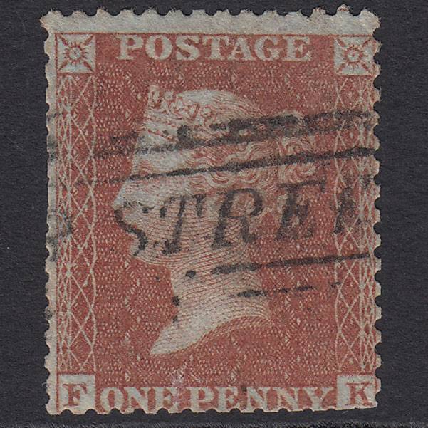 GB QV 1855 1d (Plate 18) SG24-C3(1) FK GU India ST Scots Local Cancel