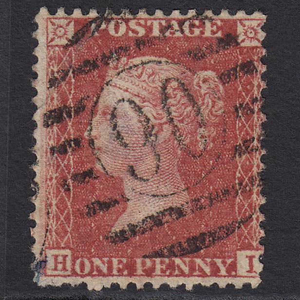 GB QV 1857 1d Rose-red (Plate 27) SG40-C10(1) HI FU London D&S 90