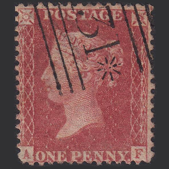 GB QV 1857 1d (Plate 57) SG40-C10(1) AF GU Missing Imprimatur Edinburgh 131