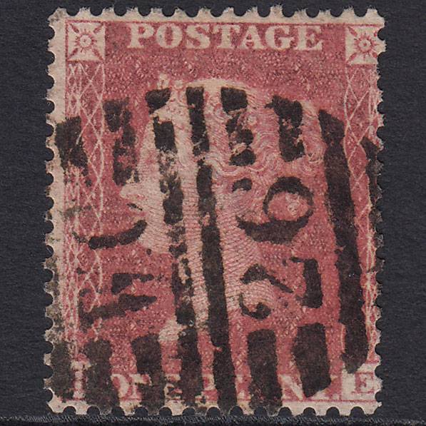 GB QV 1857 1d Rose-red (Plate 57) SG40-C10(1) HE GU London D&S WC26