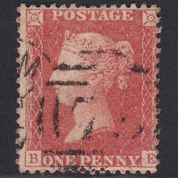 GB QV 1857 1d Rose-red (Plate 47) SG40-C10(1) BE FU Birmingham 75 Spoon