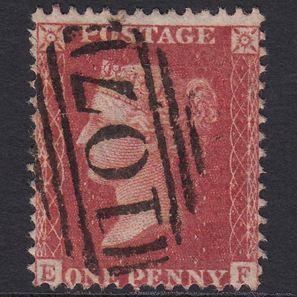GB QV 1857 1d Rose-red (Plate 48) SG40-C10(1) EF FU Bradford 107