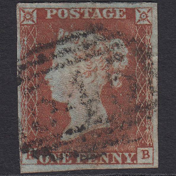 GB QV 1841 1d Red-brown Pl 47 SG8-B1(1) RB GU 4 Margins Newcastle 545