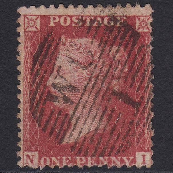GB QV 1857 1d Rose-red (Plate 56) SG40-C10(1) NI GU London D&S WC1