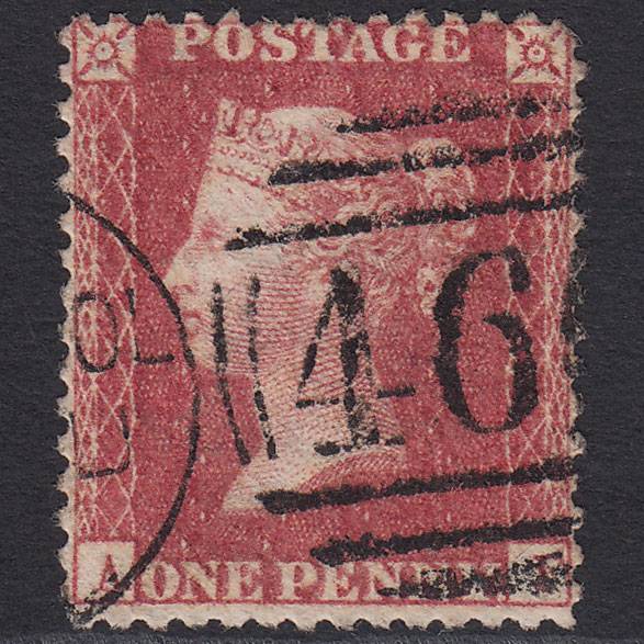 GB QV 1857 1d (Plate 47) SG40-C10(1) AF GU Missing Imprimatur Liverpool 466