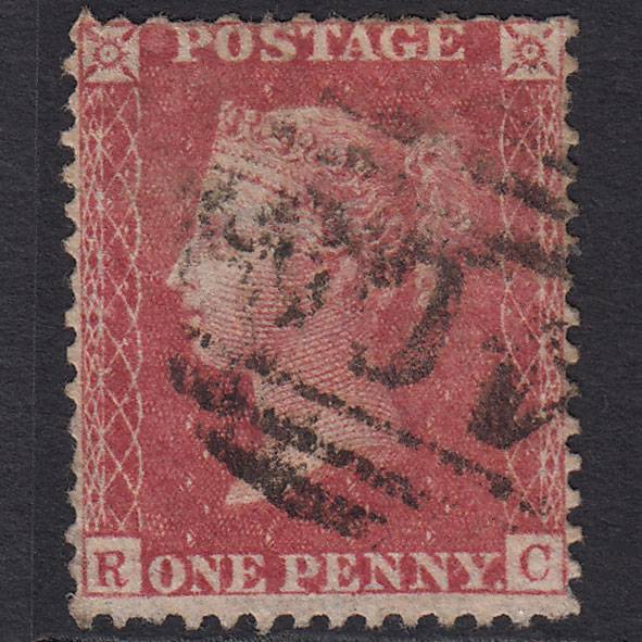 GB QV 1857 1d Rose-red (Plate 48) SG40-C10(1) RC GU Jersey 409