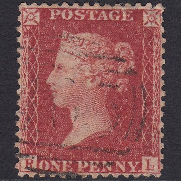 GB QV 1857 1d Pl 59 SG40-C10(1) RL GU & Dot Perfect Centring Micro Tear