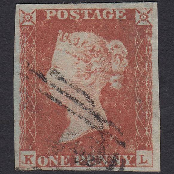 GB QV 1841 1d Red-brown (Plate 85) SG8-B1(1) KL GU 4 Good Margins