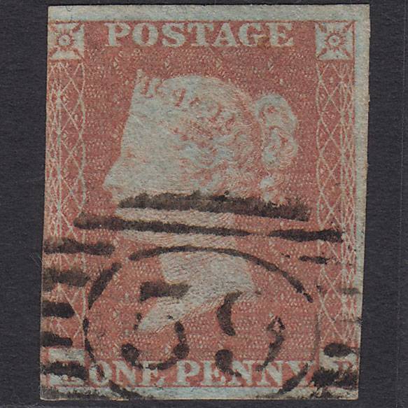 GB QV 1841 1d Red-brown Pl 116 SG8-B1(1) TB FU nr 4M London D&S 59 59d2