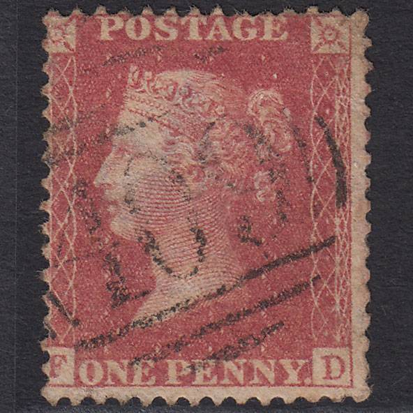 GB QV 1857 1d Rose-red (Plate 48) SG40-C10(1) FD GU Jersey 409