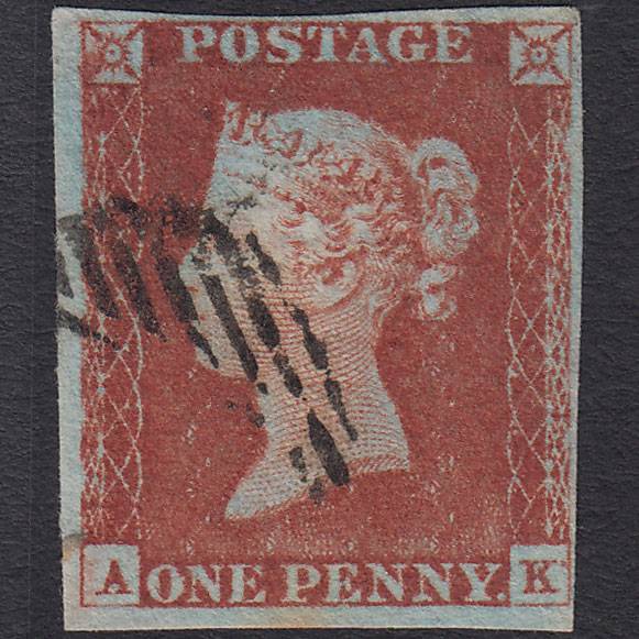 GB QV 1841 1d Pl 53 SG8-B1(1) AK FU Missing Imprimatur London IS Cancel