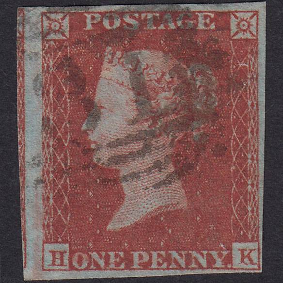 GB QV 1841 1d Red-brown (Plate 162) SG8-B2(1) HK FU 4 Margins