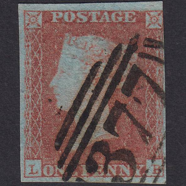 GB QV 1841 1d (Plate 111) SG8a-B1(2) LB FU nr 4M Ottery ST Mary 377