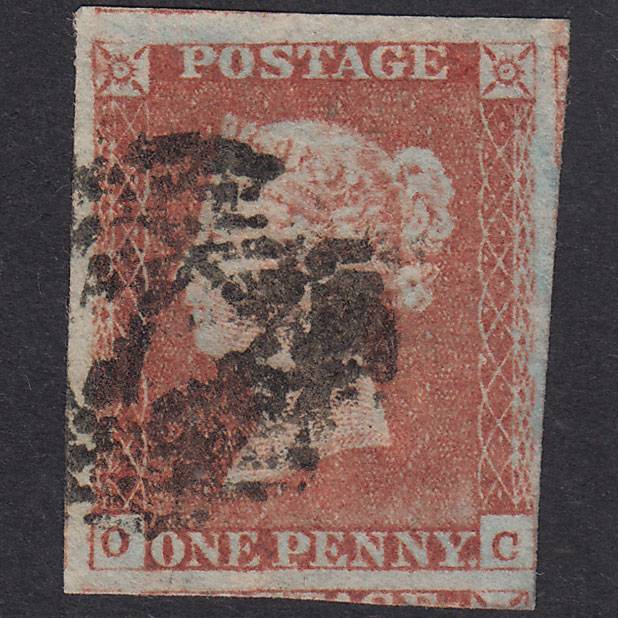 GB QV 1841 1d Pale Red-Brown Plate 67 SG9-B1(3) OC GU 4M London IS 7
