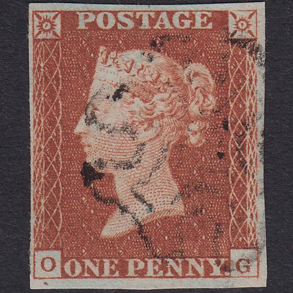 GB QV 1841 1d Red-Brown Plate 19 SG8-B1(1) Constant Variety OG VFU 4M MX