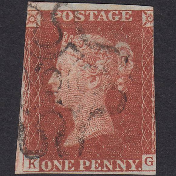 GB QV 1841 1d Red-Brown Plate 36 SG8-B1(1) KG GU No.5 In MX