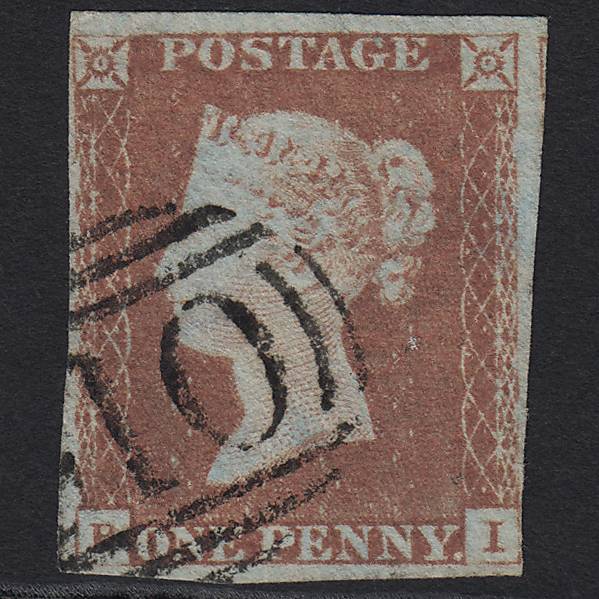 GB QV 1841 1d Red-brown (Plate 68) SG8-B1(1) BI GU 4M Imperf