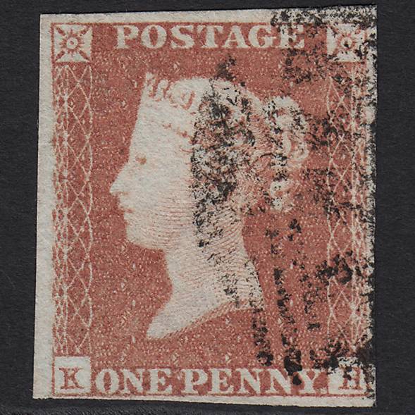 GB QV 1841 1d Red-brown (Plate 93) SG8-B1(1) KH FU 4M Imperf