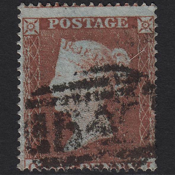 GB QV 1854 1d Red-brown SG17-C1(1) GU