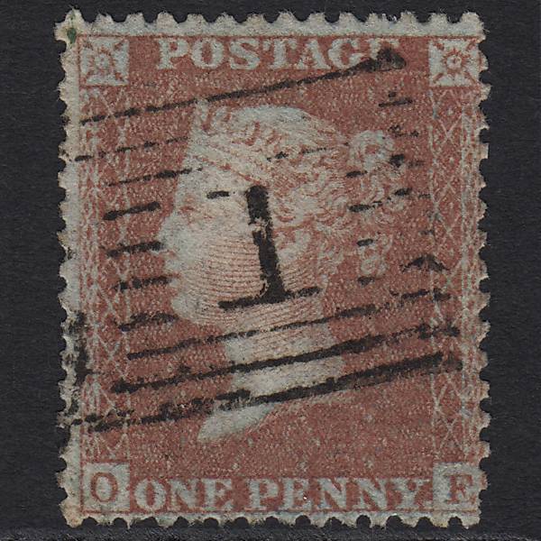GB QV 1855 1d Red-brown (Plate 15) SG24-C3(1) OE GU Aberdeen 1