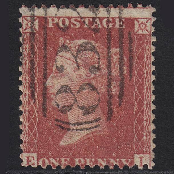 GB QV 1857 1d Rose-red (Plate 66) SG40-C10(1) EI FU Wallingford 832
