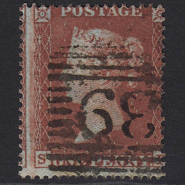 GB QV 1854 1d Red-brown (Plate 200) SG17-C1(1) SF FU Scotland Large Misperf