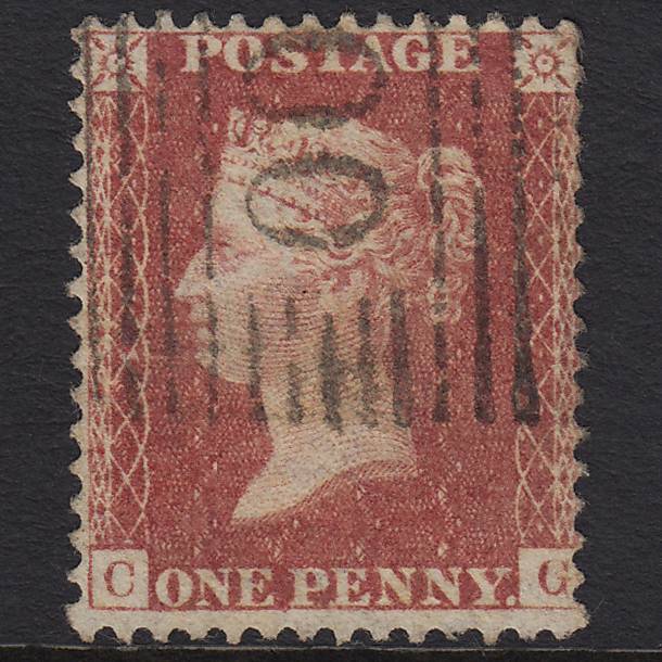 GB QV 1857 1d Rose-red (Plate 34) SG40-C10(1) CG FU Scotland