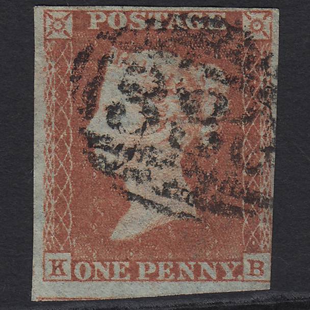 GB QV 1841 1d Red-brown Pl 161 SG8-B2(1) KB GU nr 4 Margins Halifax 330