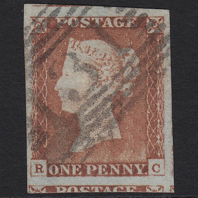 GB QV 1841 1d Pl 68 SG9-B1(3) RC VFU 4 Good to Huge Margins Edinburgh 131