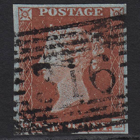 GB QV 1841 1d Deep Red-brown (Plate 46) SG10-B1(4) QE FU 4M Stromness 316