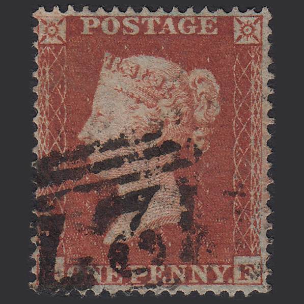 GB QV 1854 1d Red-brown (Plate 190) SG17-C1(1) GF FU