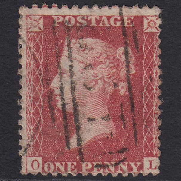 GB QV 1857 1d Rose-red (Plate 47) SG40-C10(1) OL GU Misperf