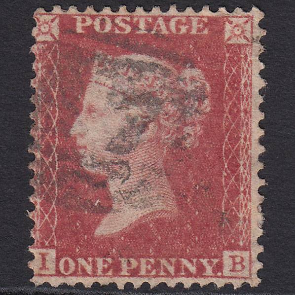 GB QV 1857 1d Rose-red (Plate 43) SG40-C10(1) IB GU