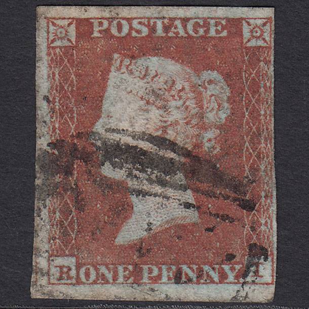 GB QV 1841 1d Red-brown (Plate 131) SG8-B2(1) RI GU 4 Margins