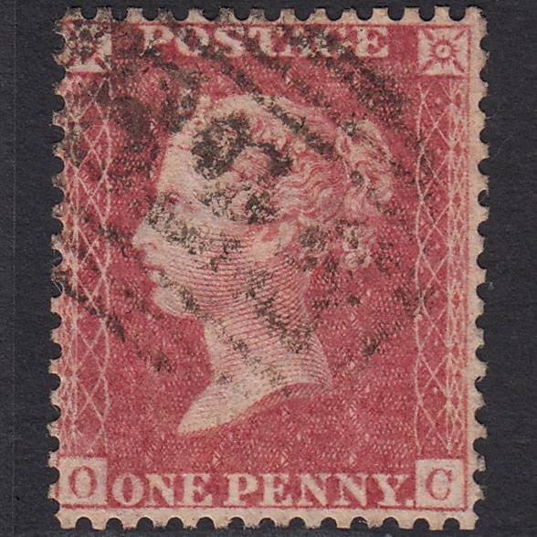 GB QV 1857 1d Rose-red (Plate 46) SG40-C10(1) OC FU