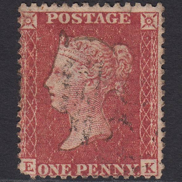 GB QV 1857 1d Rose-red (Plate 27) SG40-C10(1) EK GU Pen Work