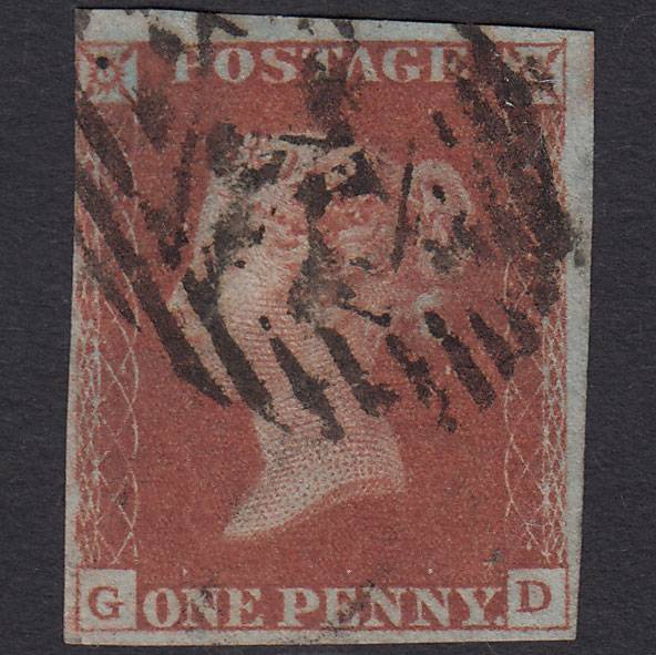GB QV 1841 1d Red-brown (Plate 71) SG8-B1(1) GD GU nr 4M London IS Cancel