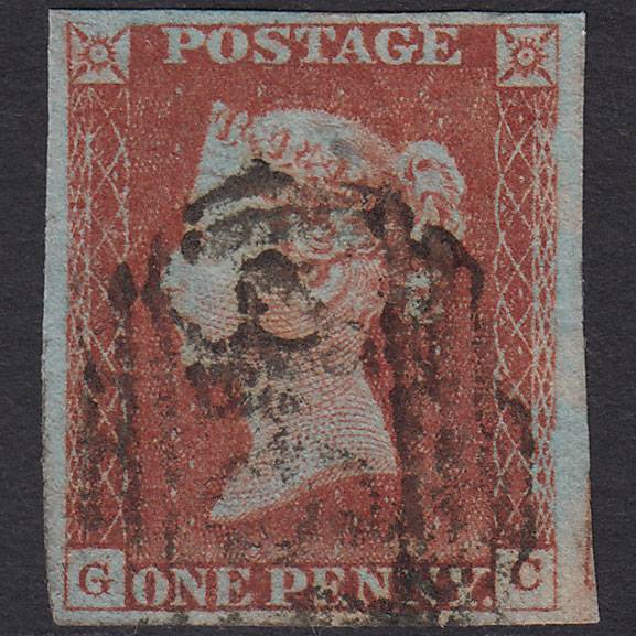 GB QV 1841 1d Red-brown (Plate 53) SG8-B1(1) GC GU 4 Good Margins