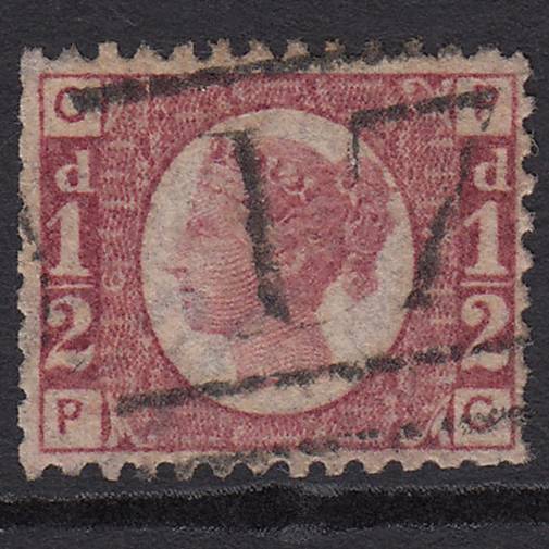 GB QV 1870 1/2d Rose-red (Plate 6) SG48-G4 PC GU Scotland