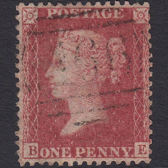 GB QV 1857 1d Rose-red (Plate 43) SG40-C10(1) BE GU Liverpool 466