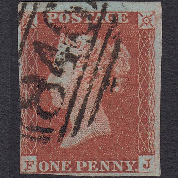 GB QV 1841 1d Red-brown (Plate 63) SG8-B1(1) FJ FU nr 4M Warminster 846