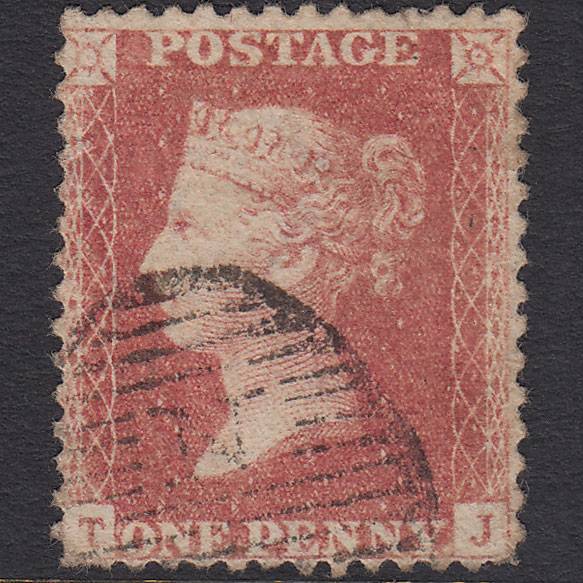 GB QV 1857 1d (Plate 48) SG40-C10(1) TJ GU Missing Imprimatur London D&S