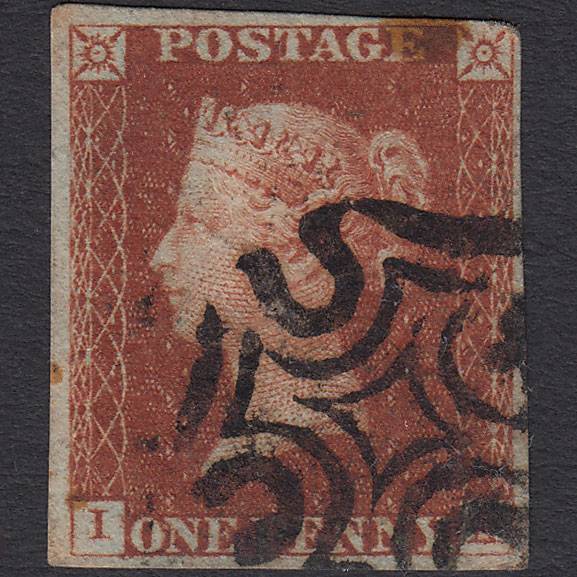 GB QV 1841 1d Red-brown (Plate 27) SG8-B1(1) IA GU nr 4 Margins MX