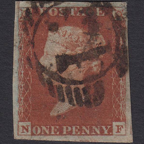 GB QV 1841 1d Red-brown Pl 61 SG8-B1(1) NF GU nr 4M London D&S Cancel