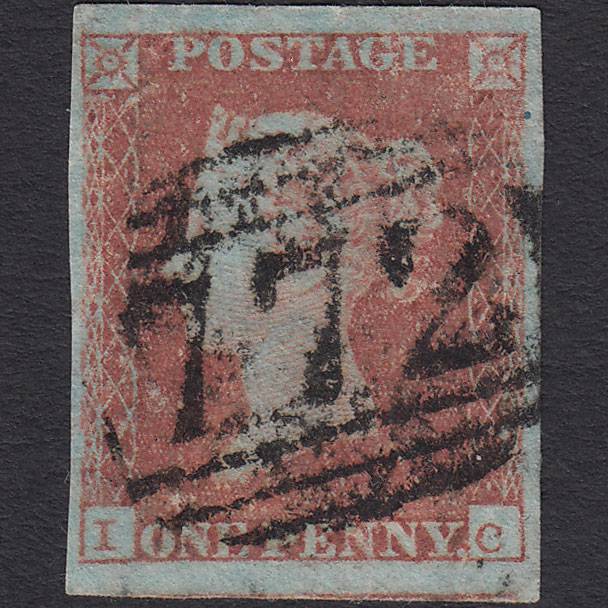 GB QV 1841 1d (Plate 104) SG8a-B1(2) IC GU 4 Good Margins Tadcaster 772