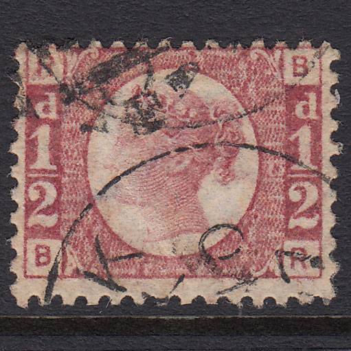 GB QV 1870 1/2d Rose-red (Plate 13) SG48-G4 BR GU CDS Cancel